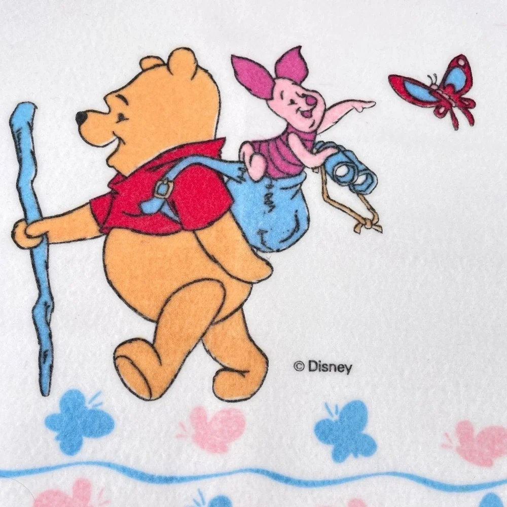 Disney Winnie Pooh Vinyl Back Baby Bib Crumb Catcher Full Coverage First Years